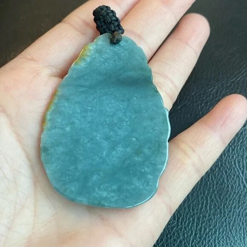 Carved Lady Tara Buddhist Buddha Natural Jade Grade A Pendant Bodhisattva Large - Picture 7 of 10