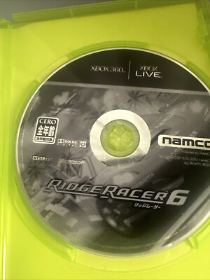 Ridge Racer 6 Microsoft X-Box 360 Namco 2005 Japanese Version
