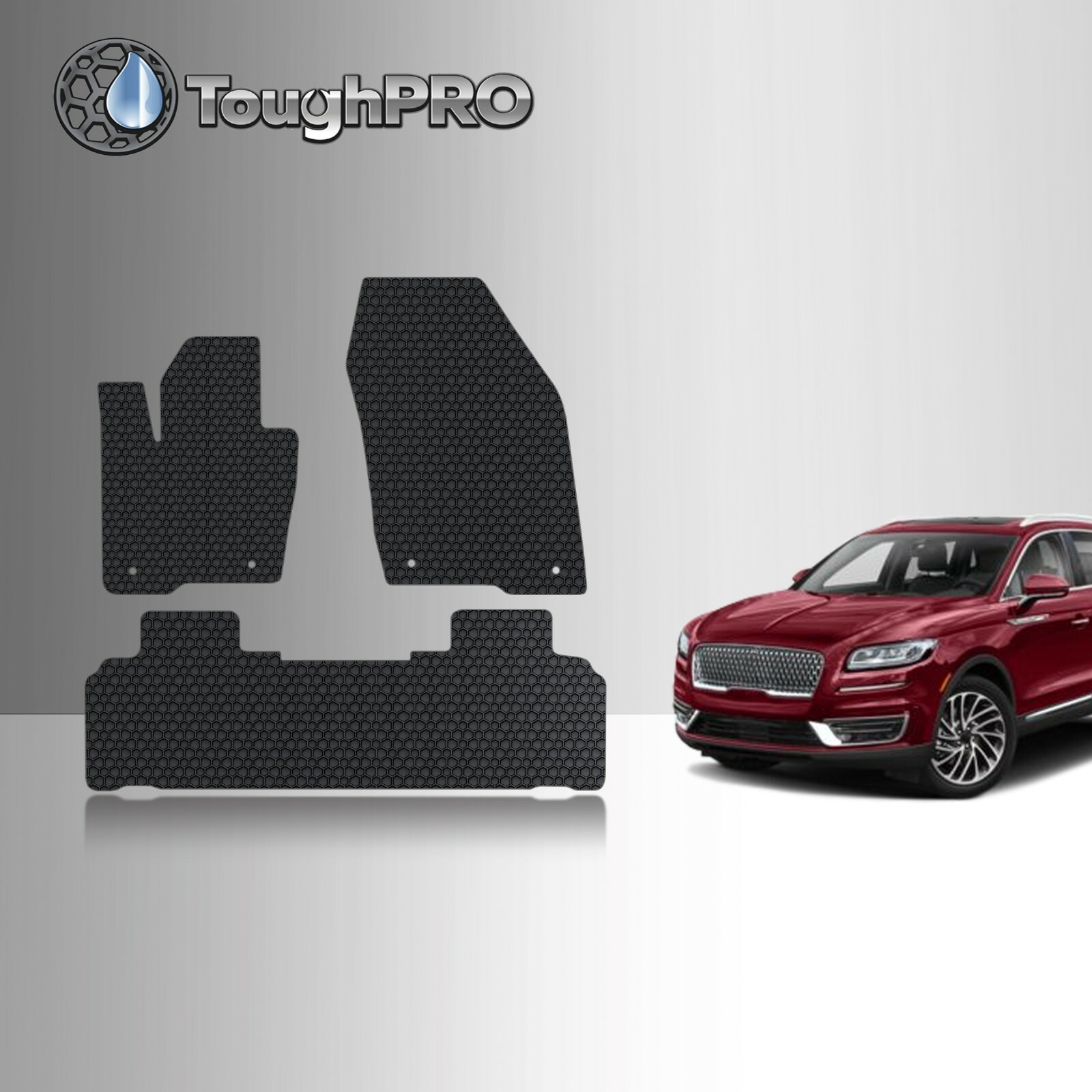 ToughPRO Floor Mats Black For Lincoln Nautilus All Weather Custom Fit