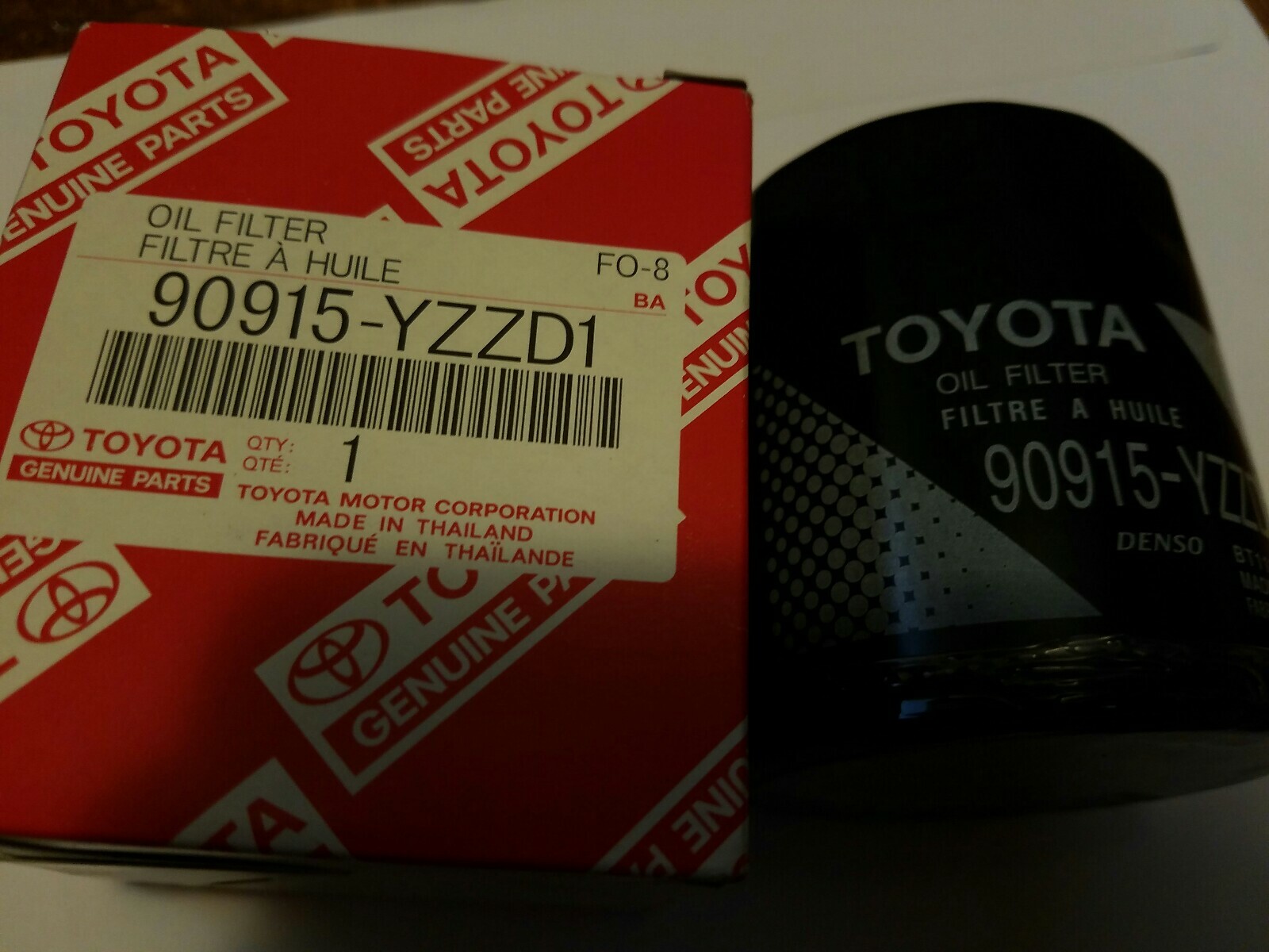 Toyota Lexus OEM Oil Filter 90915-YZZD1