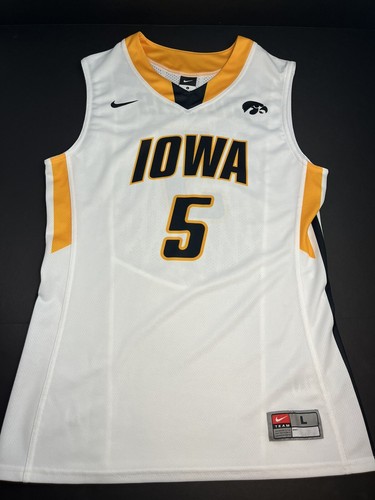 Iowa Hawkeyes Basketball Trikot #5 Morris weiß Nike Team Large Go Hawks