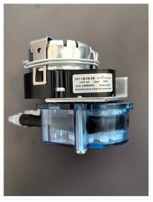 201-8R5M-SS peristaltic pump, 230V AC, flow rate 8.64ml/min, speed 8rpm
