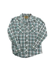 Girls Western Wrangler Retro Long Sleeve Pearl Snap Shirt Rodeo