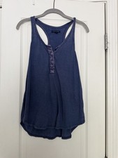 American Eagle Outfitters navy blue tank top with a flowy, relaxed fit in XS