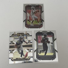 3 Card Seattle Seahawks Lot: Jaxon Smith-Njigba & Kenneth Walker Select Prizm