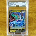 Pokemon SWSH Evolving Skies Rayquaza V 110/203 AGS Gem-MT 10 Holo Rare 2021
