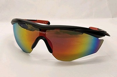 Oakley M2 Frame Path Men's Sunglasses Matte Black iridescent Mirrored A2