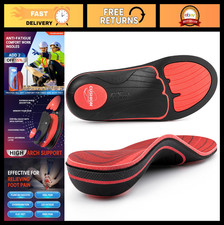 High Arch Support Insoles for Plantar Fasciitis - Heavy Duty Comfort Inserts for