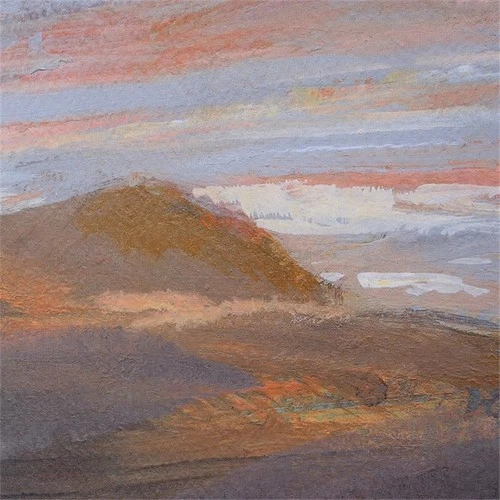 Uttermost Dawn On The Hills Linen and Wood Framed Print in Multi-Color - Picture 7 of 9