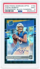 Justin Herbert Los Angeles Chargers Autographed 2020 Panini Donruss