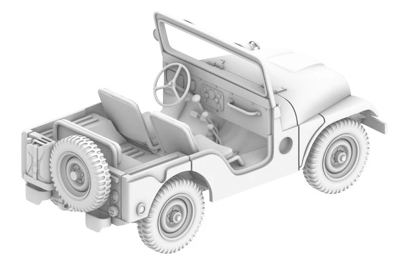 3D Printing 1/72 American M38A1 Jeep Unpainted - Image 4 of 4
