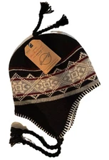 NWT WEATHERPROOF VINTAGE  WOOL EARFLAP KNIT CAP $40 RETAIL