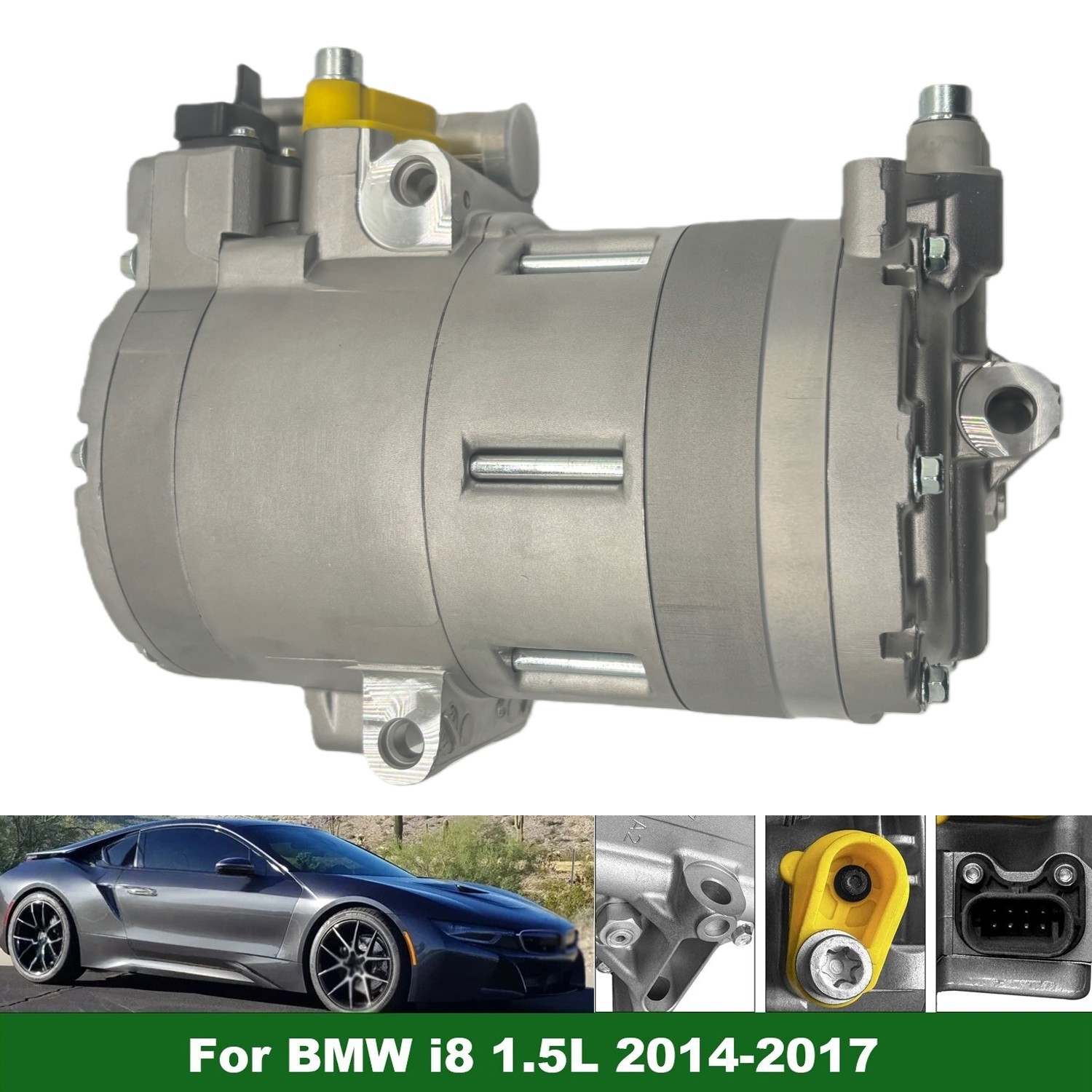 AC Compressor 64529496108 for 14-17  BMW i8 Coupe 19-20 BMW i8 Convertible