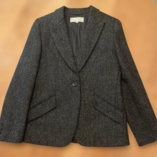 MARGARET HOWELL Gray Tailored Jacket Size II Harris Tweed