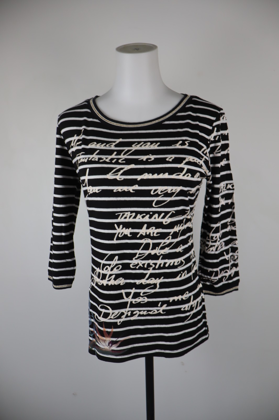 DESIGUAL MAGLIA MANICA CORTA DONNA TG M WOMAN CASUAL VINTAGE T-SHIRT VISCOSA