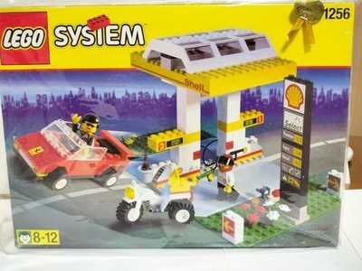 New Lego 1256 System Shell Petrol Pump Gas Station Japan