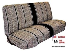 Universal Baja Saddle Blanket Bench Full Size Seat Cover Fits Ford, Black