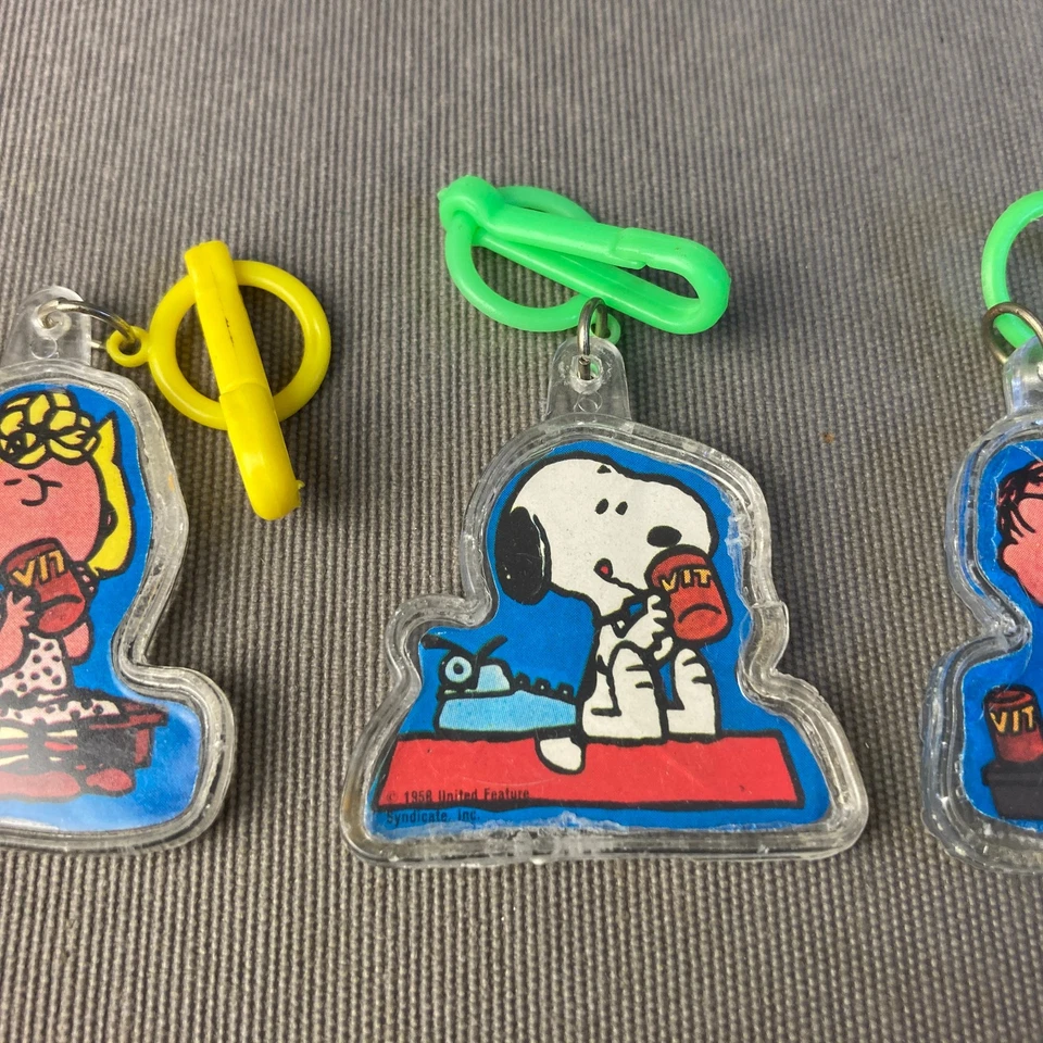 SNOOPY | Bundle of 3 key chains | Vintage 1980's (from my childhood) - Imagen 3 de 4
