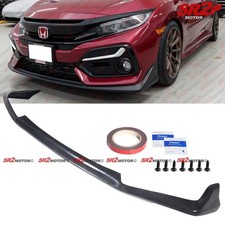 For 2017-2021 Honda Civic Si Hatchback Front Body Bumper Pu Lip Splitter Kit
