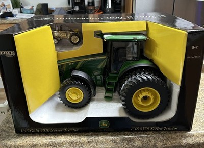John Deere 8530 MFWD Tractor 1:16 with GOLD 4010 1:43 Tractor ERTL Diecast NIB