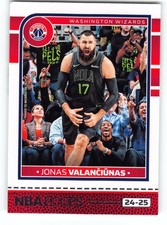Jonas Valanciunas 2024 Washington Wizards NBA Hoops Card No. 229