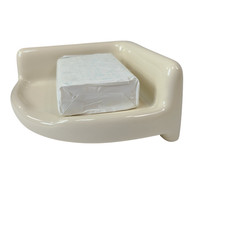 Beige Bone Almond Ceramic Tile Shower Corner Tray Small Soap Dish Shampoo Holder