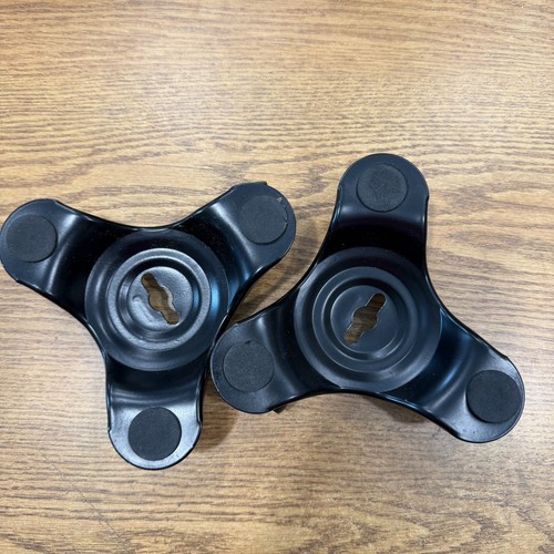 2pc 3-Wheel Rolling Furniture Moving Casters - Tri-Casters