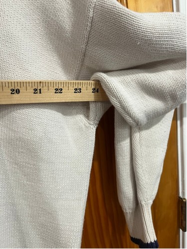 Vintage Cotton Traders Knit Embroidered USA Preppy Golf White Knit Sweater XL - Picture 8 of 8