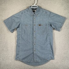 Wrangler Men's M Shirt Riggs Workwear Short Sleeve 2 Pocket Regular Fit