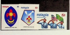 MALAYSIA Sc 115-17 NH ISSUE OF 1974 - SCOUTS - (DLM34)