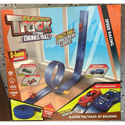 Ontel MTM-MC4/2 Magic Tracks Mega Xtreme with 2 Race Car and 18ft of Flexible Ra
