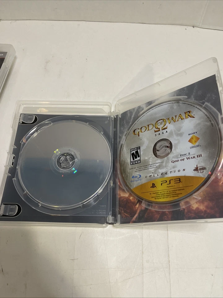 God of War Saga (Sony PlayStation 3, 2012) PS3 2 Discs  TESTED - Image 3 of 4