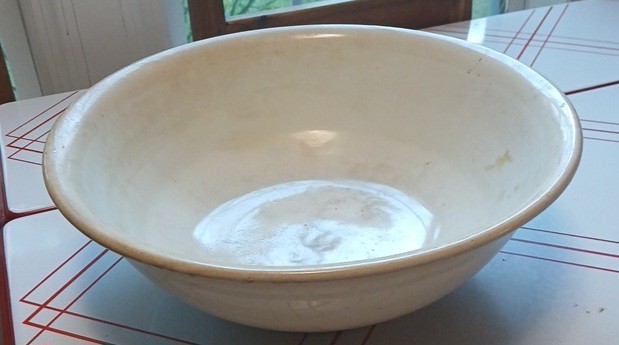 Antique American ironstone wash basin by French China co. C1900. 16
