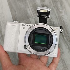 Sony Alpha A5100 24.3MP Mirrorless Digital Camera Body Only White Built-in Wi-Fi