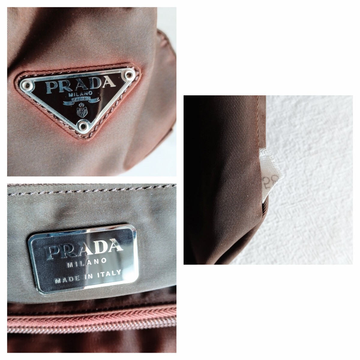 Prada Nylon Tote Bag Vintage Good Condition Women's Men's Authentic thumbnail 9