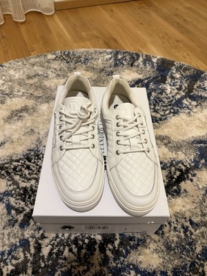 Leandro Lopes Ezio Herren Sneaker Schuhe 42 Weiß Neu mit Karton US9