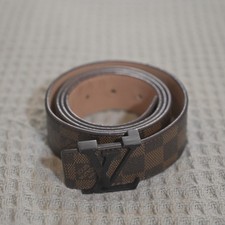 Louis Vuitton Paris Inventeur Monogram LV Belt Brown Leather 48/120