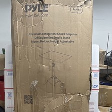 Pyle PLPTS3 Height-Adjustable Portable Foldable Tripod Stand for Laptop DJ Mixer