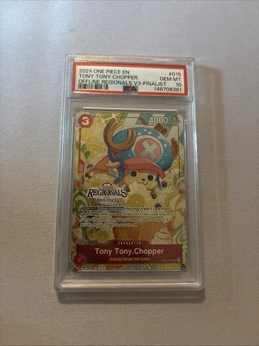 Tony Tony Chopper OP01-015 ENGLISH Regional Offline One Piece TCG PSA 10