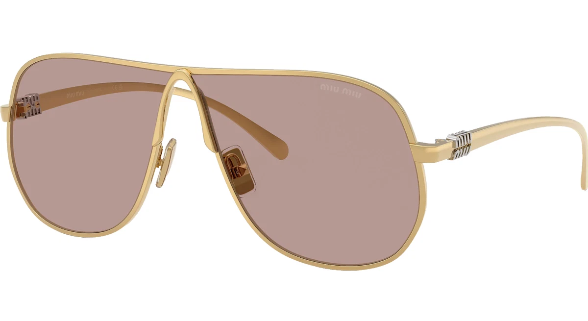 NEW MIU MIU Women\'s Sunglasses Black 59mm Violet Lens Oversized Acetate Gold MIU MIU Oversized D-frame acetate sunglasses | NET-A-PORTER main image 4