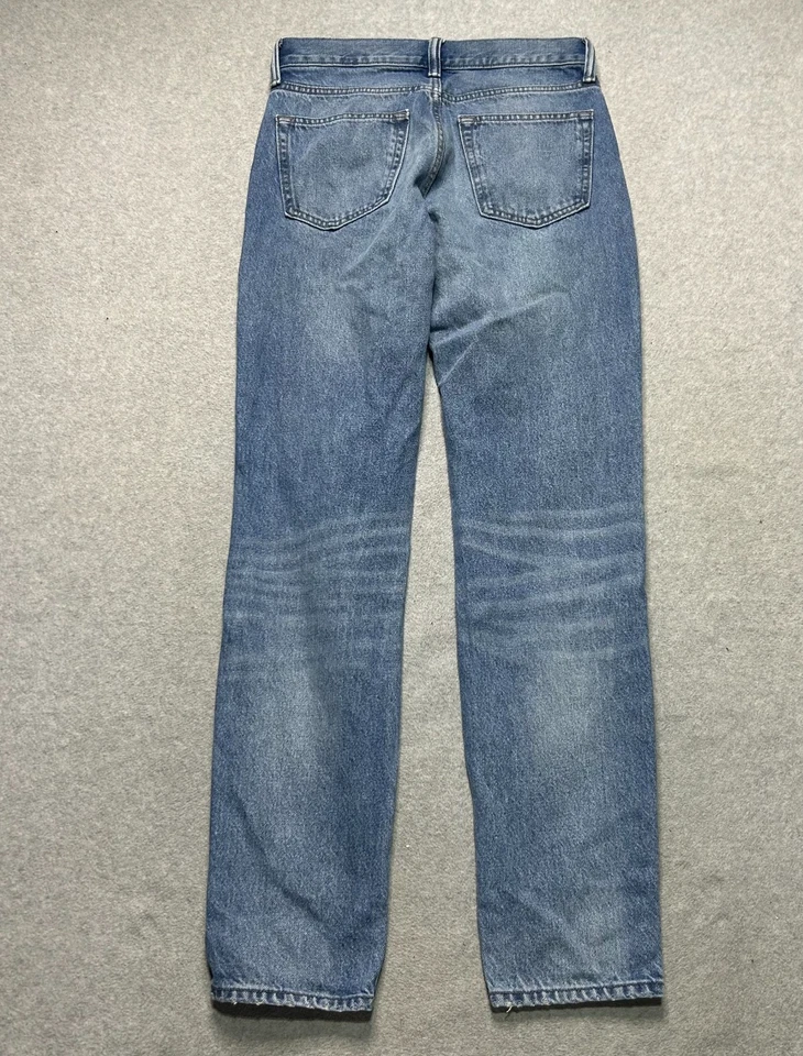 Old Navy Jeans Mens 32 X 34 Straight Taper Light Wash Blue Denim 100% Cotton - Image 2 of 4
