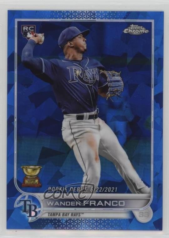 2022 Topps Chrome Update Sapphire Edition Debut Wander Franco #US42 Rookie RC