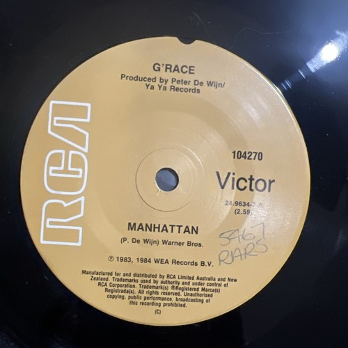 G'Race – Manhattan 7" Vinyl Record Single 1983 RARE Find Vintage Excellent