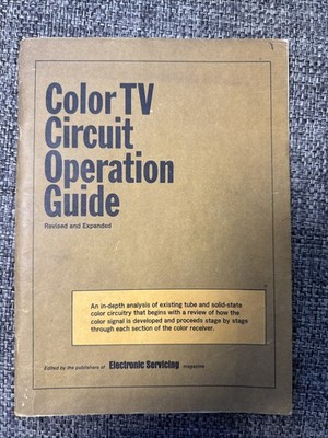 Vintage Color TV Circuit Operation Guide Service Manual 1971