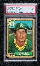 1987 Topps Tiffany Mickey Tettleton #649 PSA 9 MINT 0e2x