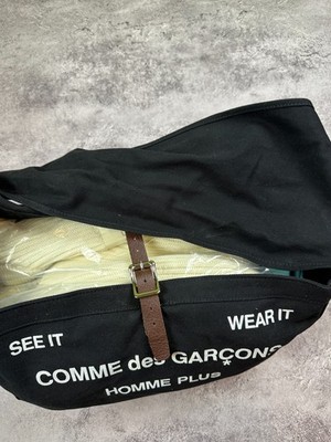 Comme Des Garcons Homme Plus See It Wear It Canvas Shoulderbag