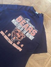 True Vintage 1984 Chicago bears navy tee Shirt Tagged L fits like M