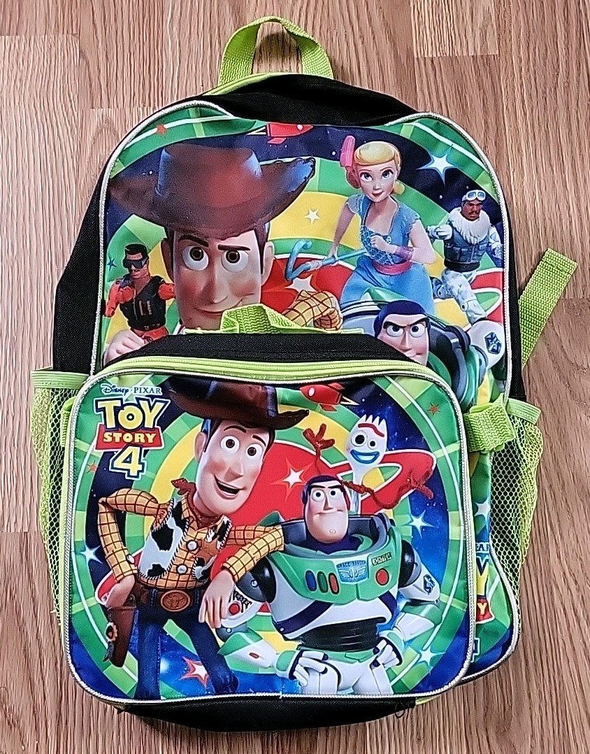 Toy Story 4 - 16" Backpack with Detachable Matching Lunch Bo