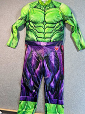 Marvel Avengers Hulk Boys Padded Costume No Mask Outfit Size M 8-9 Green Purple