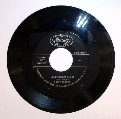 Rusty Draper 45 ''Mule Skinner Blues / Please Help Me I'm Falling'' VG++ VG+ Q5